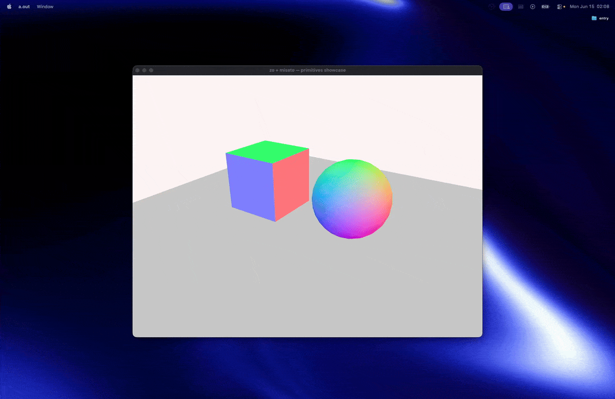 zo & raylib — 3D scene